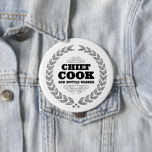 CHIEF COOK EN FLESAFVAL RONDE BUTTON 4,0 CM