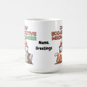 Chief Egg-secutive Meow-Nager Funny Easter Cat  Koffiemok (Center)