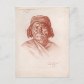 Chief Geronimo, Apache, 1898 Briefkaart (Voorkant)