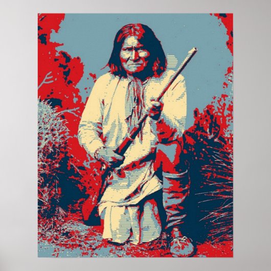Chief Geronimo Pop Art Poster (Voorkant)