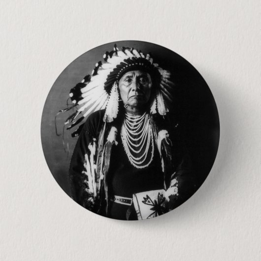 Chief Joseph Ronde Button 5,7 Cm (Voorkant)