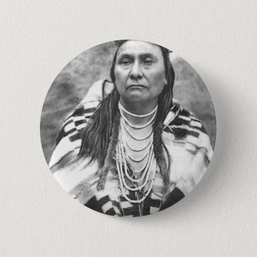 Chief Joseph Ronde Button 5,7 Cm (Voorkant)