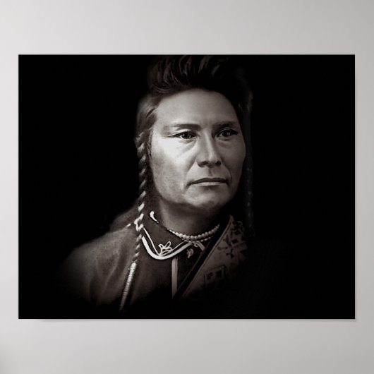 Chief Joseph van de Nez Perce American indian Poster (Voorkant)