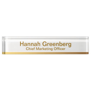 Chief Marketing Officer Gold Desk Name Bord 1 Naambordje