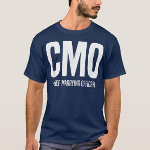Chief Marrying Officer Wedding Officant Ordain T-shirt