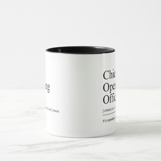 Chief Operating Officer Funny Work Definitie Mok (Midden)