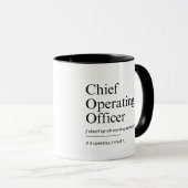 Chief Operating Officer Funny Work Definitie Mok (Voorkant rechts)