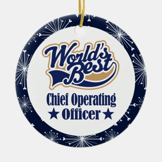 Chief Operating Officer Gift Ornament (Voorkant)