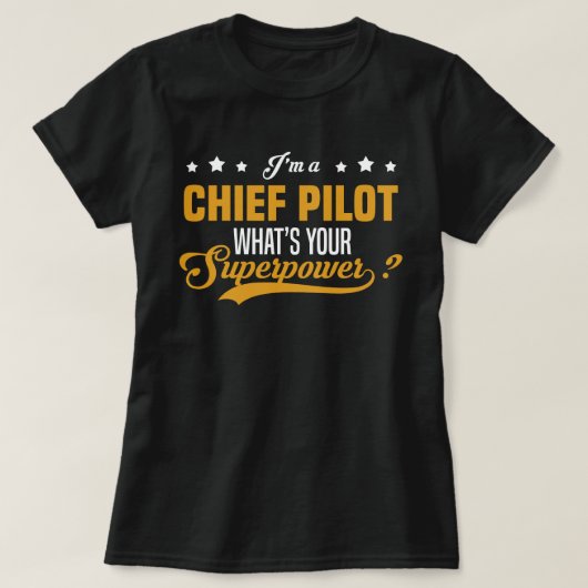 Chief Pilot T-shirt (Design voorkant)