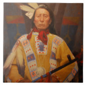Chief Red Cloud Ceramic Tile Tegeltje (Voorkant)