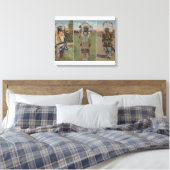 Chief Red Cloud, Chief Dewey Beard Canvas Afdruk (Insitu (Slaapkamer))