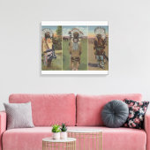 Chief Red Cloud, Chief Dewey Beard Canvas Afdruk (Insitu (Woonkamer))