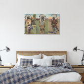 Chief Red Cloud, Chief Dewey Beard Canvas Afdruk (Insitu (Slaapkamer))