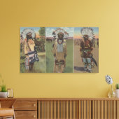 Chief Red Cloud, Chief Dewey Beard Canvas Afdruk (Insitu (Woonkamer))