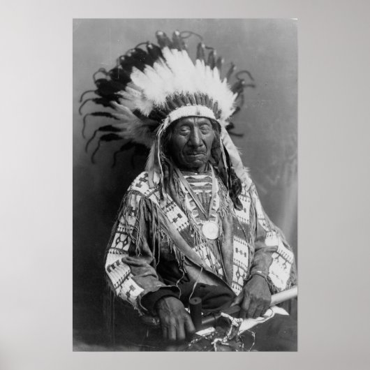  Chief Red Cloud Native American Foto Poster (Voorkant)
