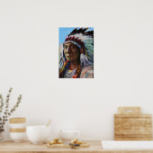 Chief Red Cloud Oglala Lakota Sioux Tribe Poster (Keuken)