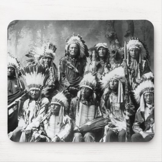 Chief Red Cloud & Other Chiefs, 1899 Muismat (Voorkant)