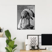 Chief Red Cloud Quote Poster (Thuiskantoor)