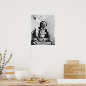 Chief Red Shirt Native American Foto Poster (Keuken)