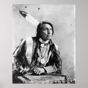  Chief Red Shirt Native American Foto Poster
