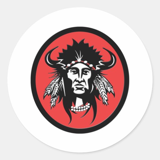 Chief Ronde Sticker (Voorkant)