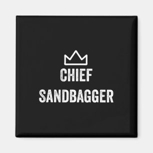 Chief Sandbagger Gift voor Golf Meme BJJ Schaakzan Magneet