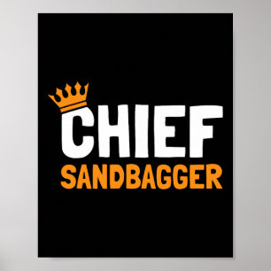 Chief Sandbagger Golf - Eén volwassenen Poster