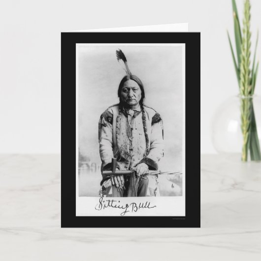 Chief Sitting Bull 1889 Kaart (Voorkant)