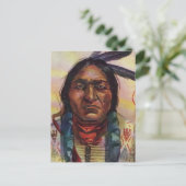 Chief Sitting Bull Briefkaart (Staand voorkant)