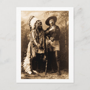 Chief Sitting Bull en Buffalo Bill 1895 Briefkaart