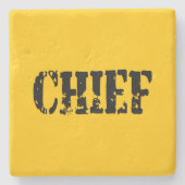 CHIEF STENEN ONDERZETTER (Voorkant)