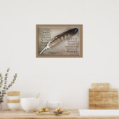 Chief Tecumseh, dus leef je leven Poster (Keuken)