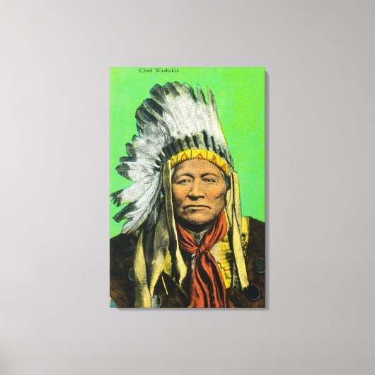 Chief Washakie Portrait Canvas Afdruk (Voorkant)