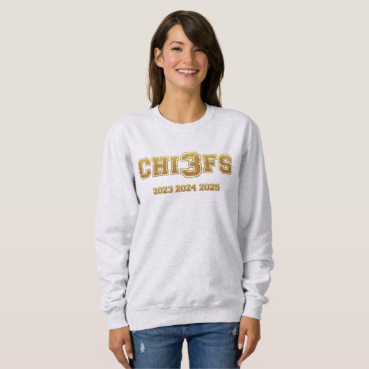 Chiefs 3Peat, Three Peat, Vrouwen sweatshirt (Voorkant volledig)