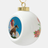 Chieftess Vrouw Indiaanse indiaan Chief Keramische Bal Ornament (Rechts)