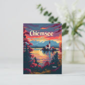Chiemsee Duitsland kunst Briefkaart (Staand voorkant)