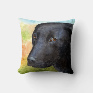 Chien 115 noir Coussin du Labrador Coque
