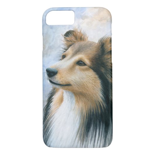 Chien 122 Sheltie Collie Coque pour iPhone 7 (Dos)