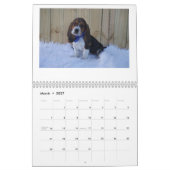 chien 2019 de basset de calendrier (Mar 2027)