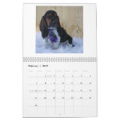 chien 2019 de basset de calendrier (Feb 2027)
