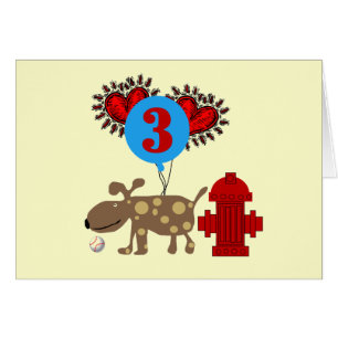 Chien 3e anniversaire Tshirts et cadeaux
