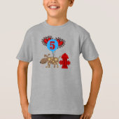 Chien 5e anniversaire tshirts et cadeaux (Devant)