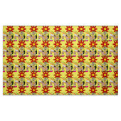 Chien à âne mexicain Sombrero Tissu jaune (Fat Quarter)