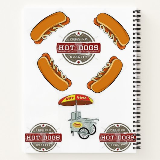 Chien à main de Carnet spiral (Dos)