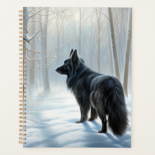 Chien à neiger belge Noël (Devant)