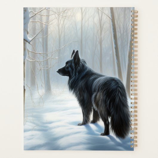 Chien à neiger belge Noël (Dos)