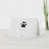 Chien adorable avec lunettes Carte de voeux pliée (Dos)