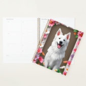 Chien adorable encadré de fleurs (Devant avec enveloppe)