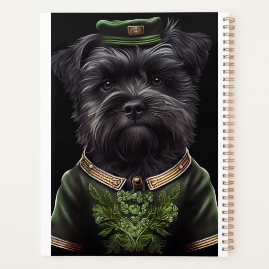 Chien Affenpinscher en Robe de la Saint Patrick (Dos)