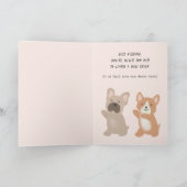 Chien Années Danse Chiens Drôle Drôle Carte Annive (Intérieur)